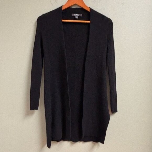 Saks Fifth Avenue Womens Black Cashmere Cardigan Size S Quiet Luxury Old Money - Picture 1 of 10